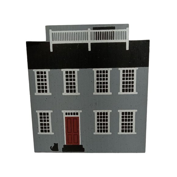 The Cat's Meow Village Other - Cat's Meow Village Nantucket Series Maria Mitchell House Signed Faline 1989